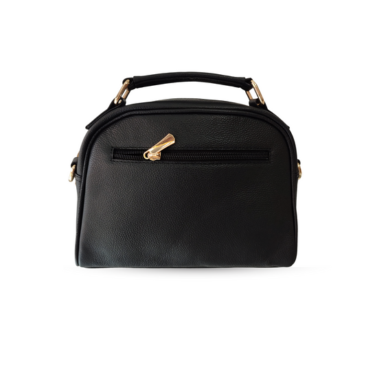 Manos libres con función de cartera de mujer en cuero color negro Ref. 2804