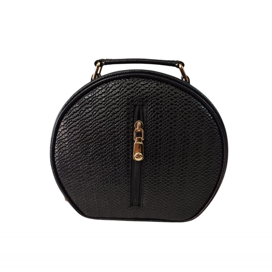 Manos libres con función de cartera de mujer en cuero color negro Ref. 2640