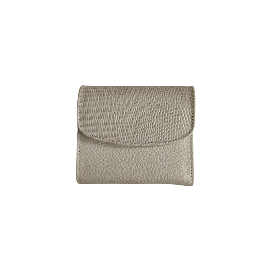 Billetera Elise en cuero - Beige - RagazzaBolsos