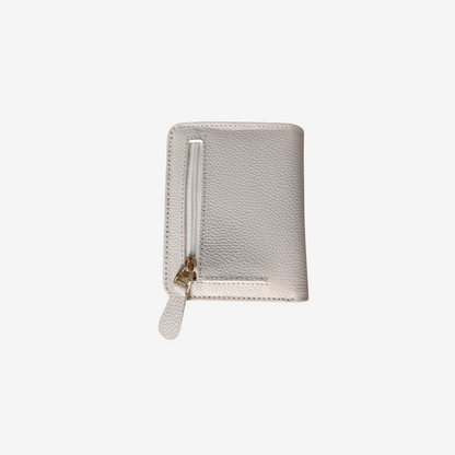Billetera Zafiro en Cuero Beige - RagazzaBolsos