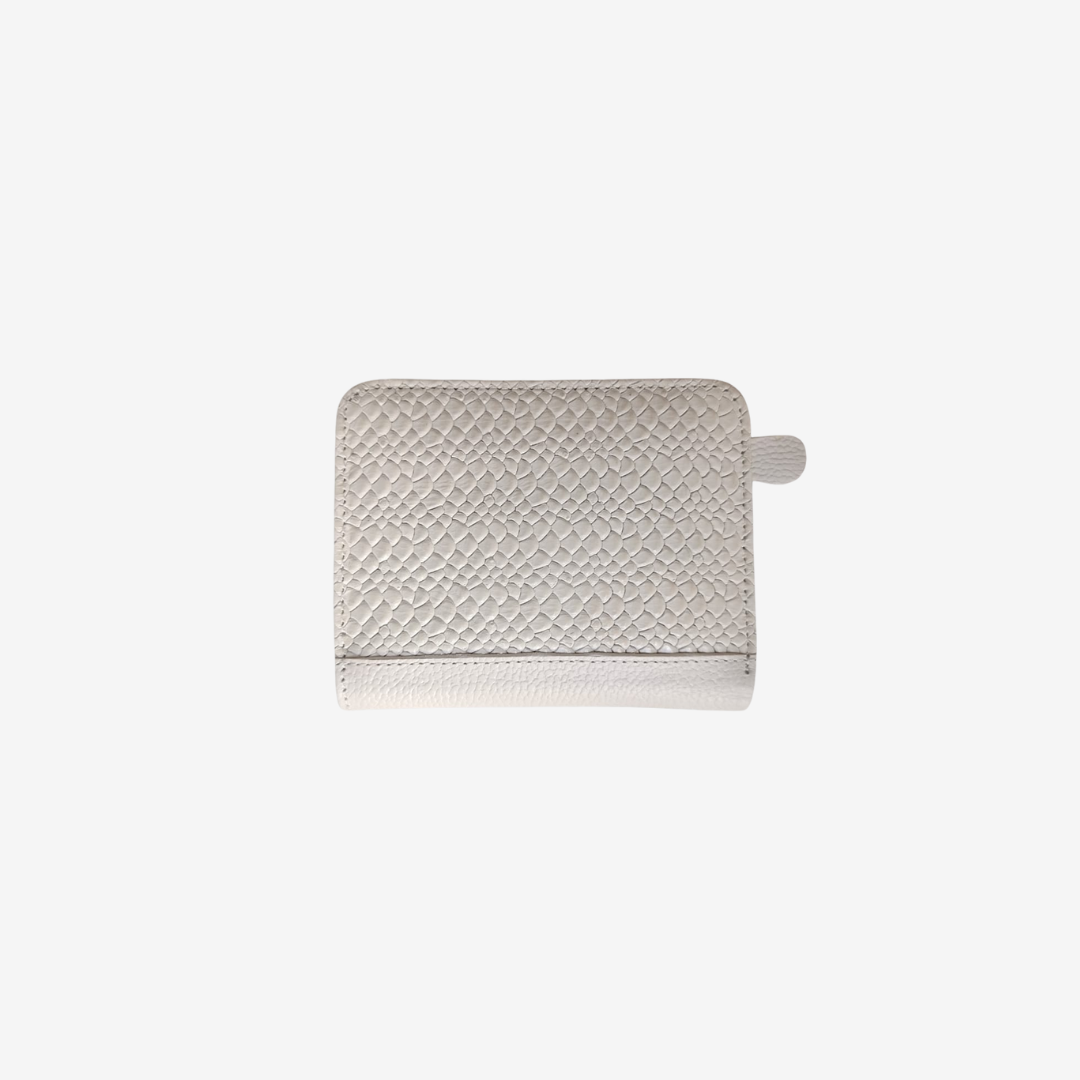 Billetera Zafiro en Cuero Beige - RagazzaBolsos