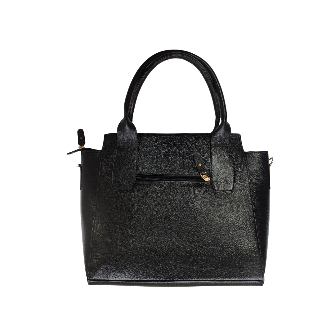 Cartera sofia en cuero - negro - RagazzaBolsos