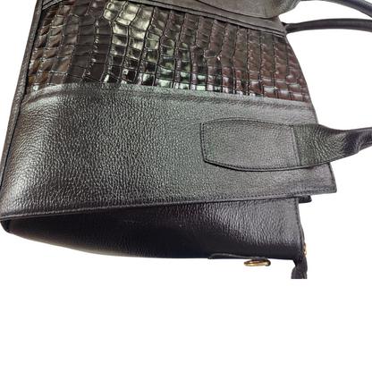 Cartera sofia en cuero - negro - RagazzaBolsos
