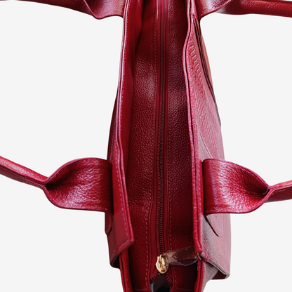Cartera sofia en cuero - Rojo - RagazzaBolsos