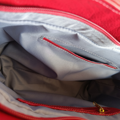 Cartera sofia en cuero - Rojo - RagazzaBolsos