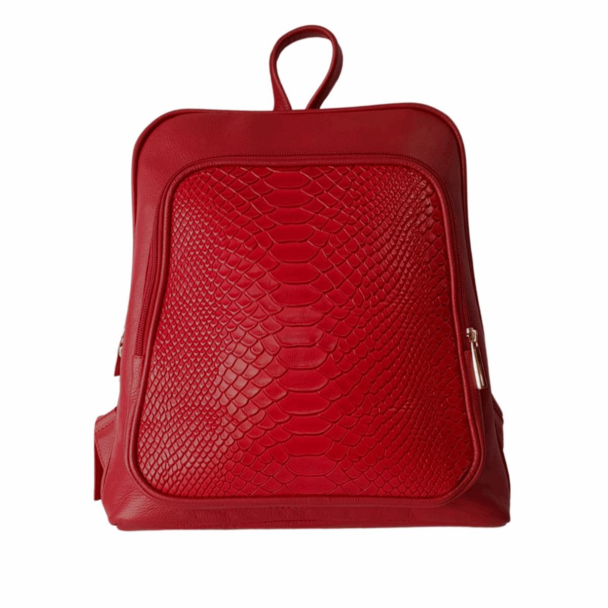 Morral Amatista para mujer en Cuero combinado con Folias Ref: 2207