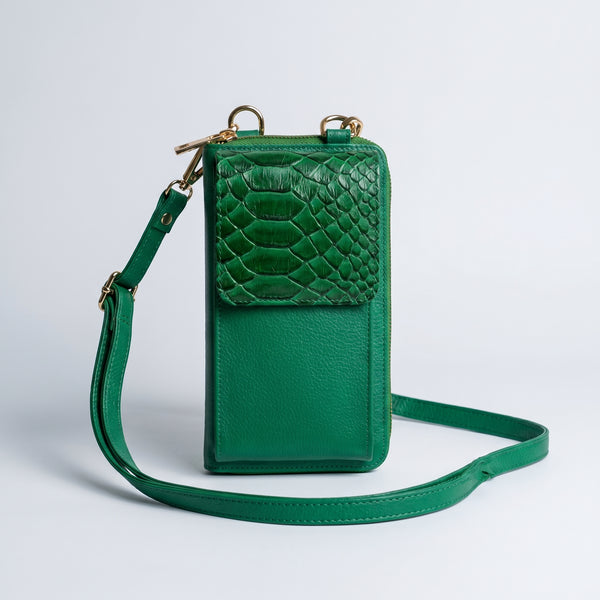 Porta celular Pandora - verde bottega