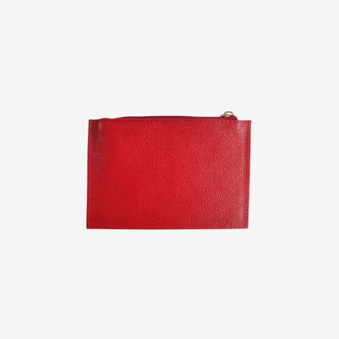 Tarjetero Summer En Cuero Rojo - RagazzaBolsos